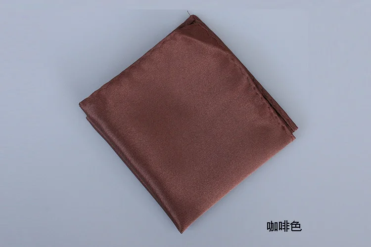 22CM Classic Men's Suit Pocket Square Colorful Solid White Handkerchief Korean Dress Chest Pocket Towel Fashion British Hanky
