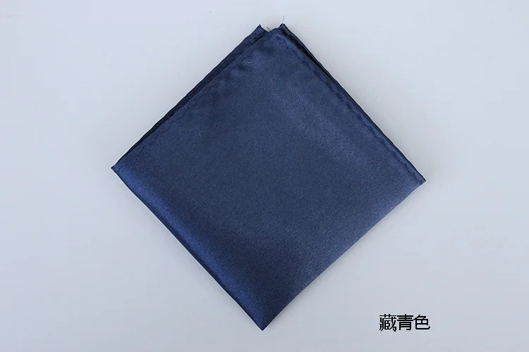 22CM Classic Men's Suit Pocket Square Colorful Solid White Handkerchief Korean Dress Chest Pocket Towel Fashion British Hanky