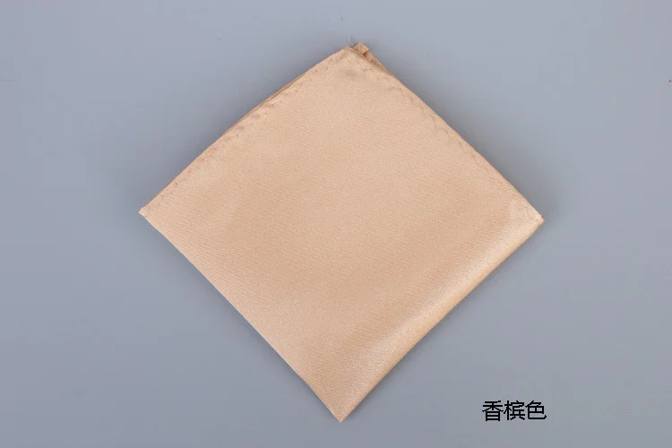 22CM Classic Men's Suit Pocket Square Colorful Solid White Handkerchief Korean Dress Chest Pocket Towel Fashion British Hanky