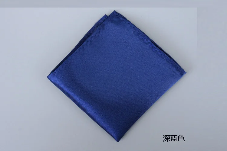 22CM Classic Men's Suit Pocket Square Colorful Solid White Handkerchief Korean Dress Chest Pocket Towel Fashion British Hanky