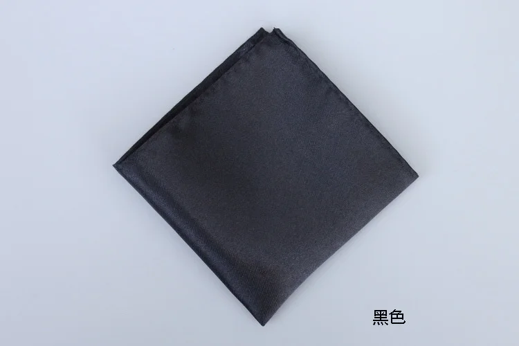 22CM Classic Men's Suit Pocket Square Colorful Solid White Handkerchief Korean Dress Chest Pocket Towel Fashion British Hanky