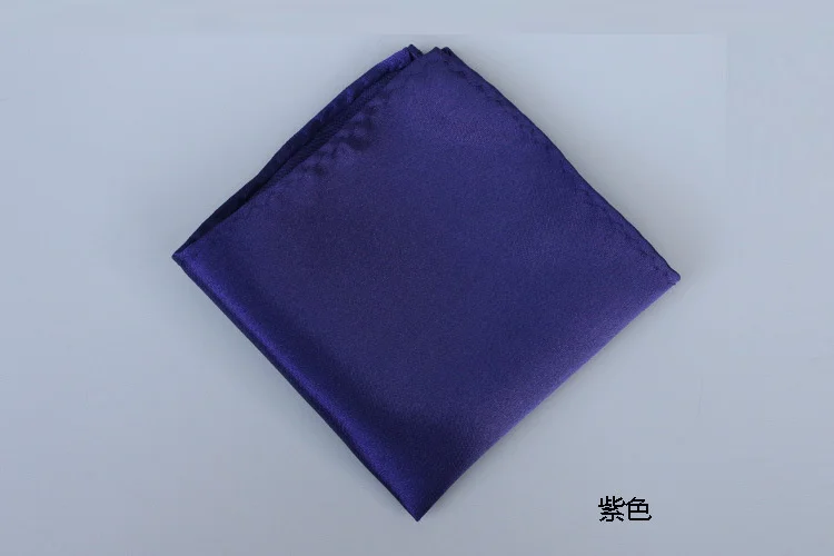22CM Classic Men's Suit Pocket Square Colorful Solid White Handkerchief Korean Dress Chest Pocket Towel Fashion British Hanky