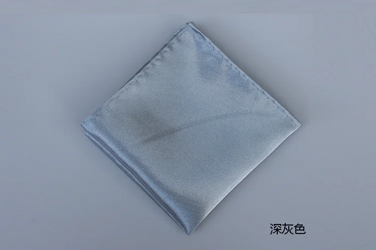 22CM Classic Men's Suit Pocket Square Colorful Solid White Handkerchief Korean Dress Chest Pocket Towel Fashion British Hanky