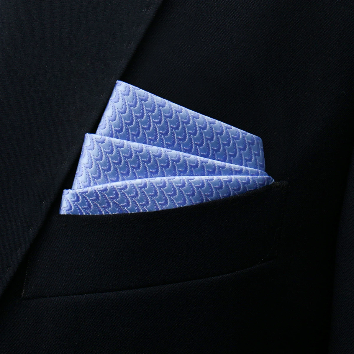 Brand Kerchief Man Dark Blue Striped April Fool's Day Fit Formal Party Pocket Square Handkerchiefs Suit Accessories Men Necktie