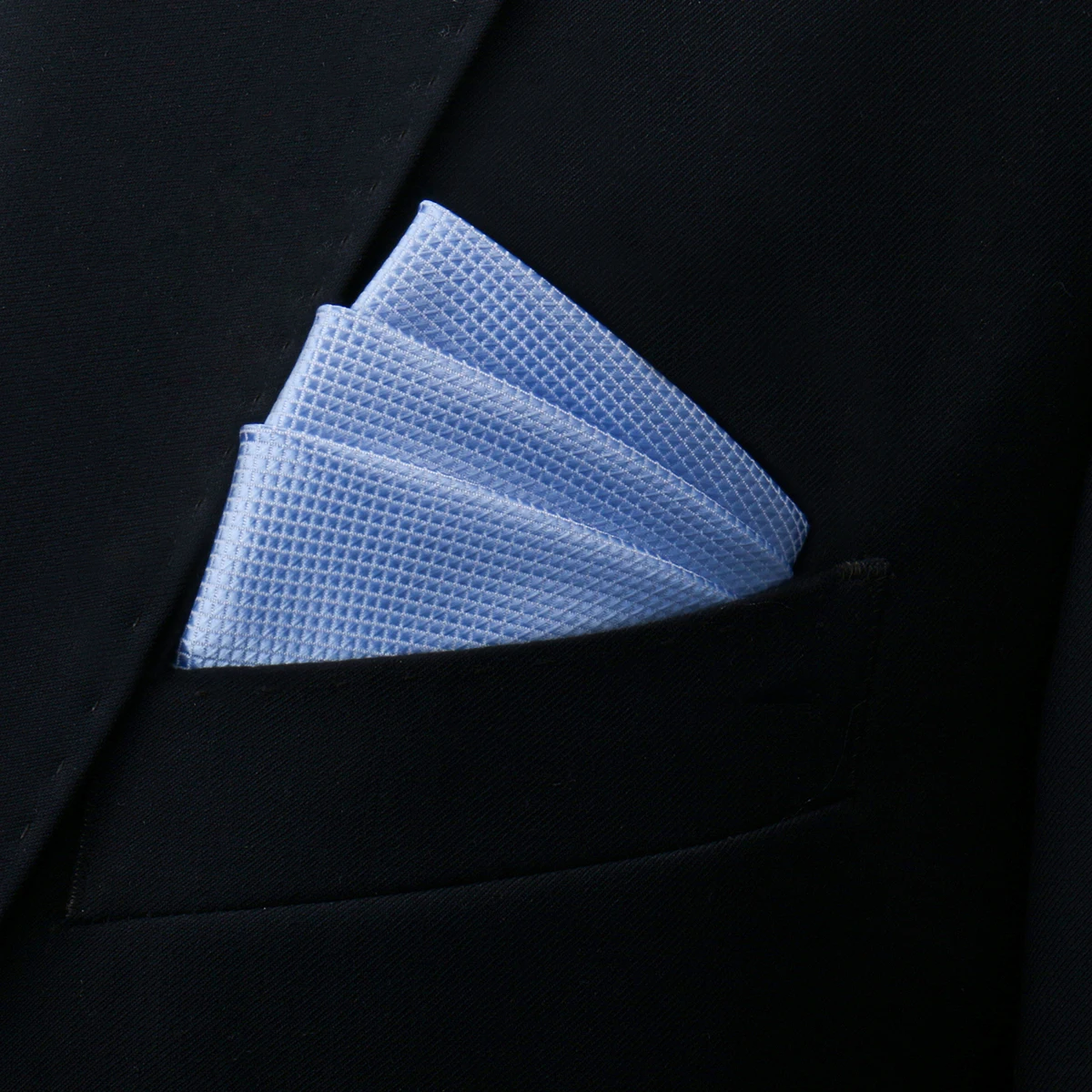 Brand Kerchief Man Dark Blue Striped April Fool's Day Fit Formal Party Pocket Square Handkerchiefs Suit Accessories Men Necktie
