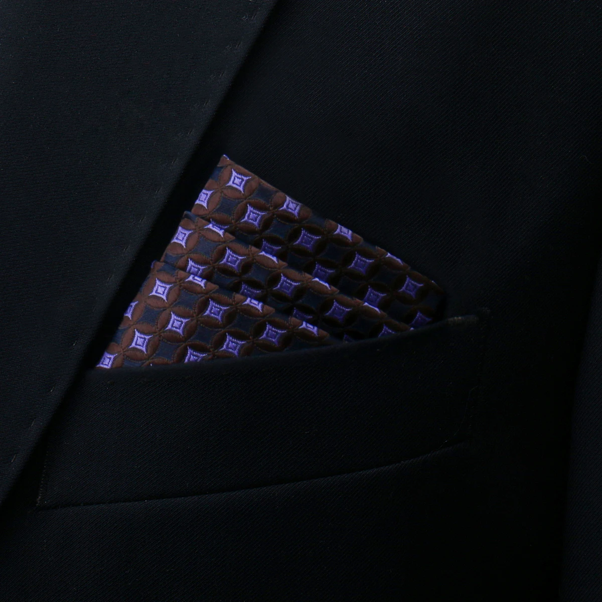 Brand Kerchief Man Dark Blue Striped April Fool's Day Fit Formal Party Pocket Square Handkerchiefs Suit Accessories Men Necktie