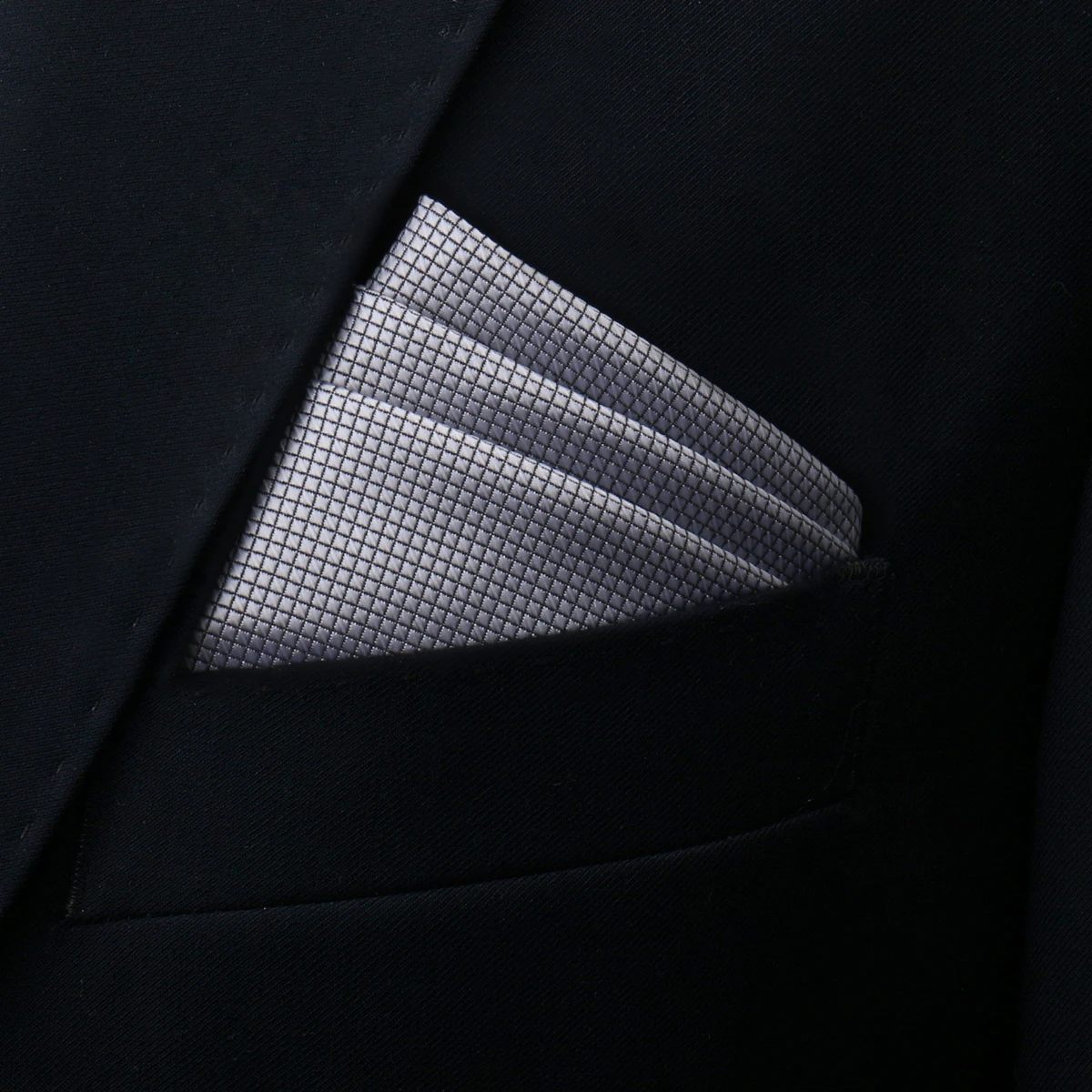 Brand Kerchief Man Dark Blue Striped April Fool's Day Fit Formal Party Pocket Square Handkerchiefs Suit Accessories Men Necktie