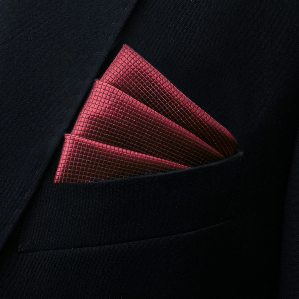 Brand Kerchief Man Dark Blue Striped April Fool's Day Fit Formal Party Pocket Square Handkerchiefs Suit Accessories Men Necktie