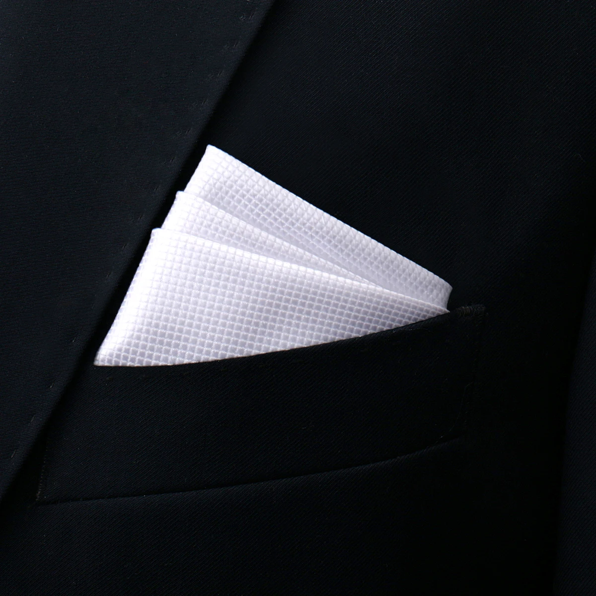 Brand Kerchief Man Dark Blue Striped April Fool's Day Fit Formal Party Pocket Square Handkerchiefs Suit Accessories Men Necktie