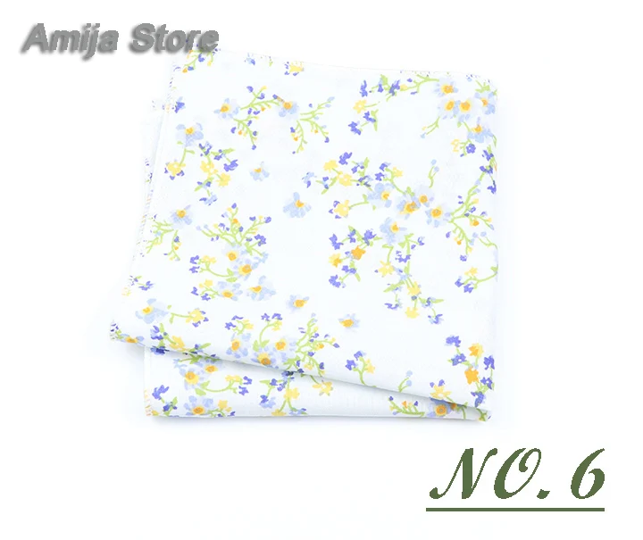 High Quality Cute Linen Cartoon Handkerchief For Men Cat Polar Bear Watermelon Wave Printed Pocket Square Funny Hanky Accessorie