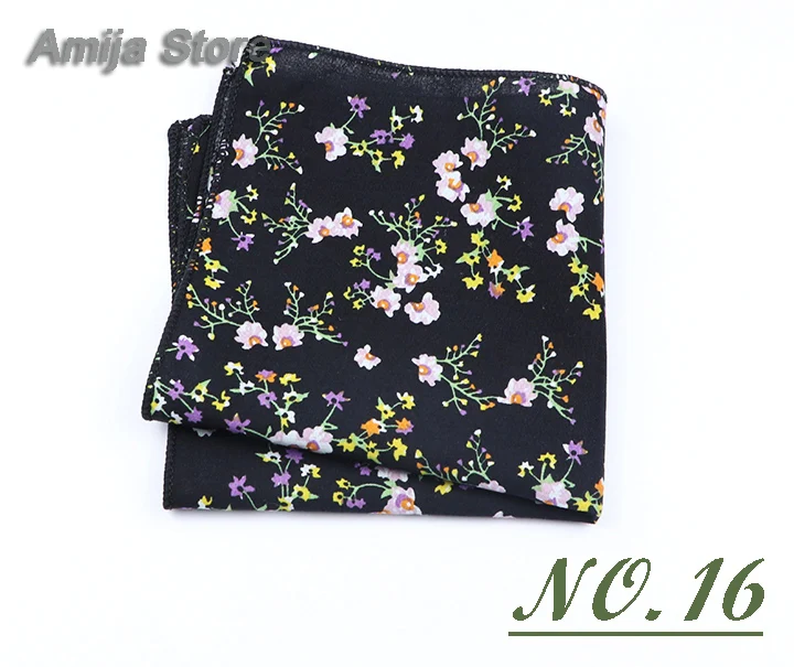 High Quality Cute Linen Cartoon Handkerchief For Men Cat Polar Bear Watermelon Wave Printed Pocket Square Funny Hanky Accessorie
