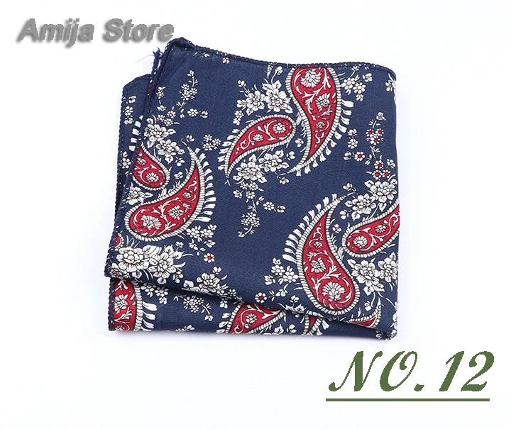 High Quality Cute Linen Cartoon Handkerchief For Men Cat Polar Bear Watermelon Wave Printed Pocket Square Funny Hanky Accessorie