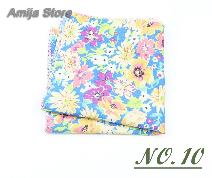 High Quality Cute Linen Cartoon Handkerchief For Men Cat Polar Bear Watermelon Wave Printed Pocket Square Funny Hanky Accessorie