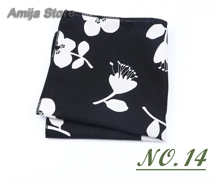 High Quality Cute Linen Cartoon Handkerchief For Men Cat Polar Bear Watermelon Wave Printed Pocket Square Funny Hanky Accessorie