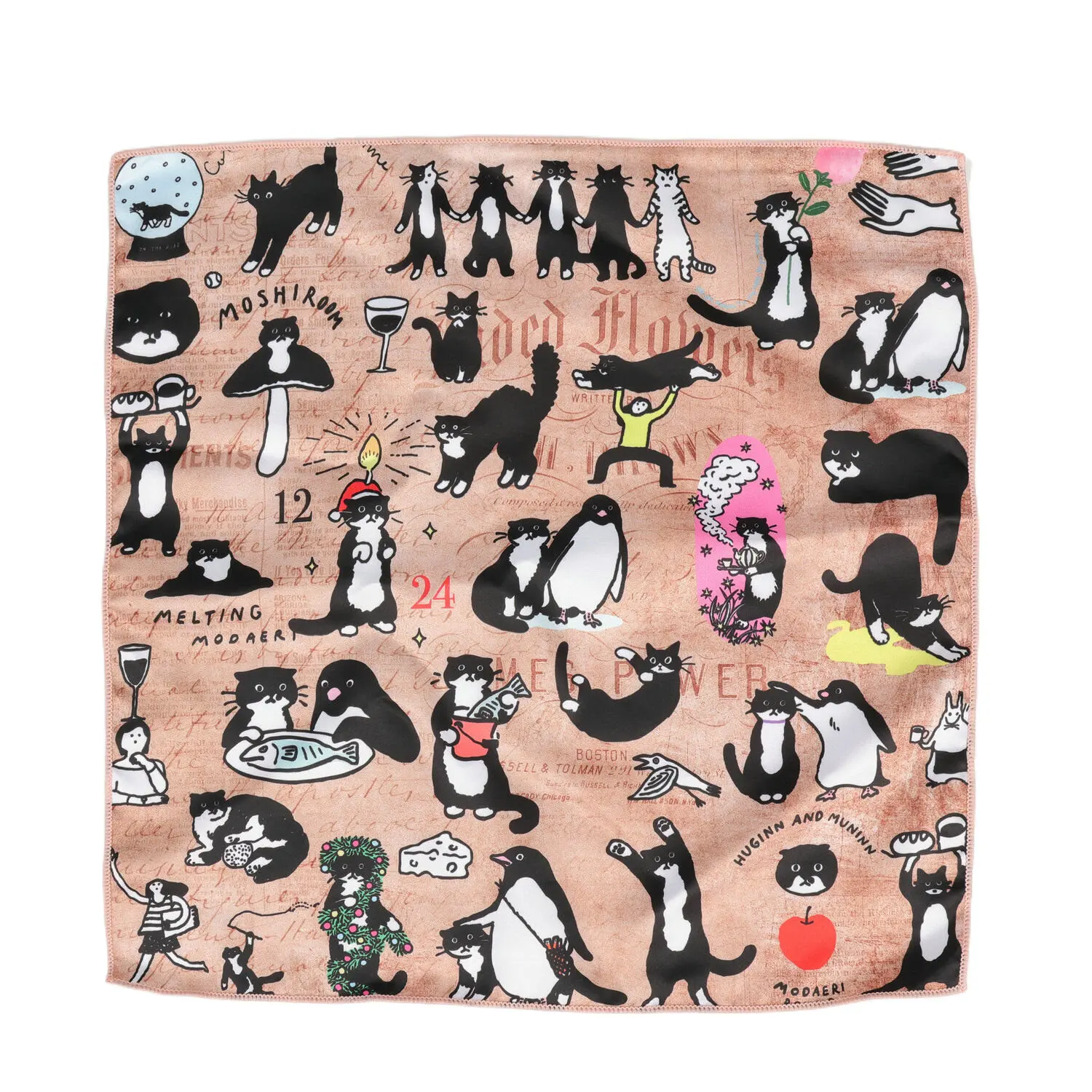 29cm Pocket Square For Men Women Floral Print Suits Kerchief Men's Handkerchiefs Soft Square Handkerchief Towels Scarves Hankies