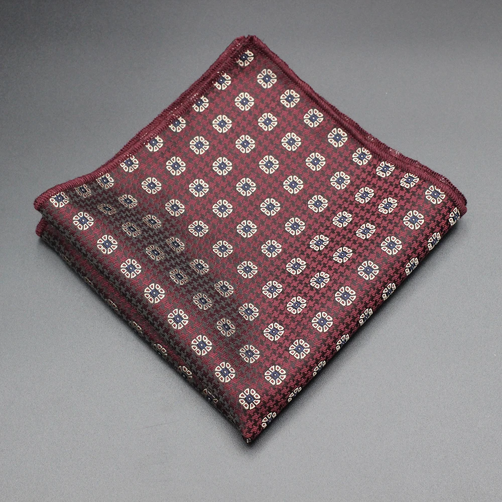 Pocket Square Fabric Handkerchiefs Suit Men's Bandana Accessories Business Suit Hanky Breast Scarf