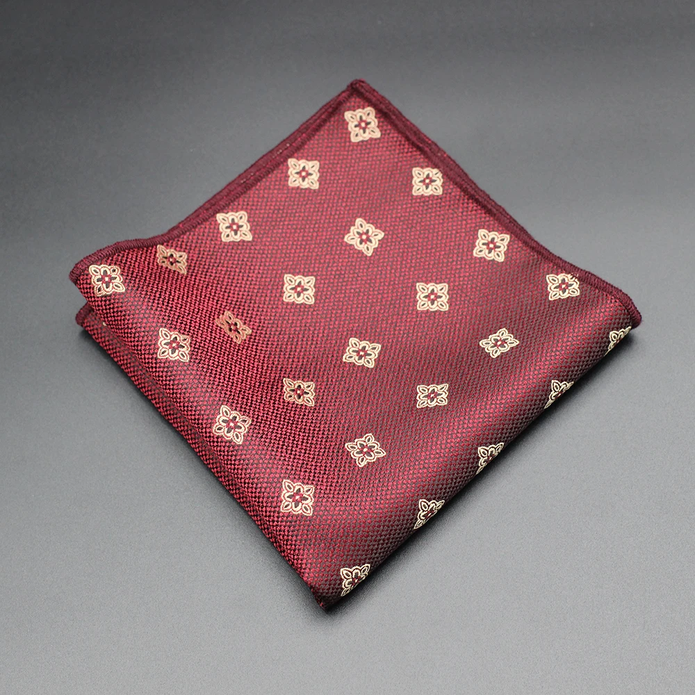 Pocket Square Fabric Handkerchiefs Suit Men's Bandana Accessories Business Suit Hanky Breast Scarf