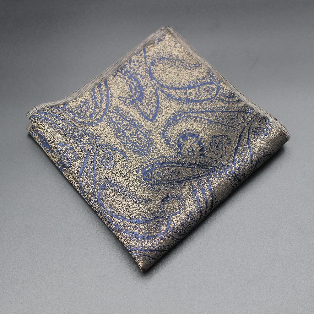 Pocket Square Fabric Handkerchiefs Suit Men's Bandana Accessories Business Suit Hanky Breast Scarf
