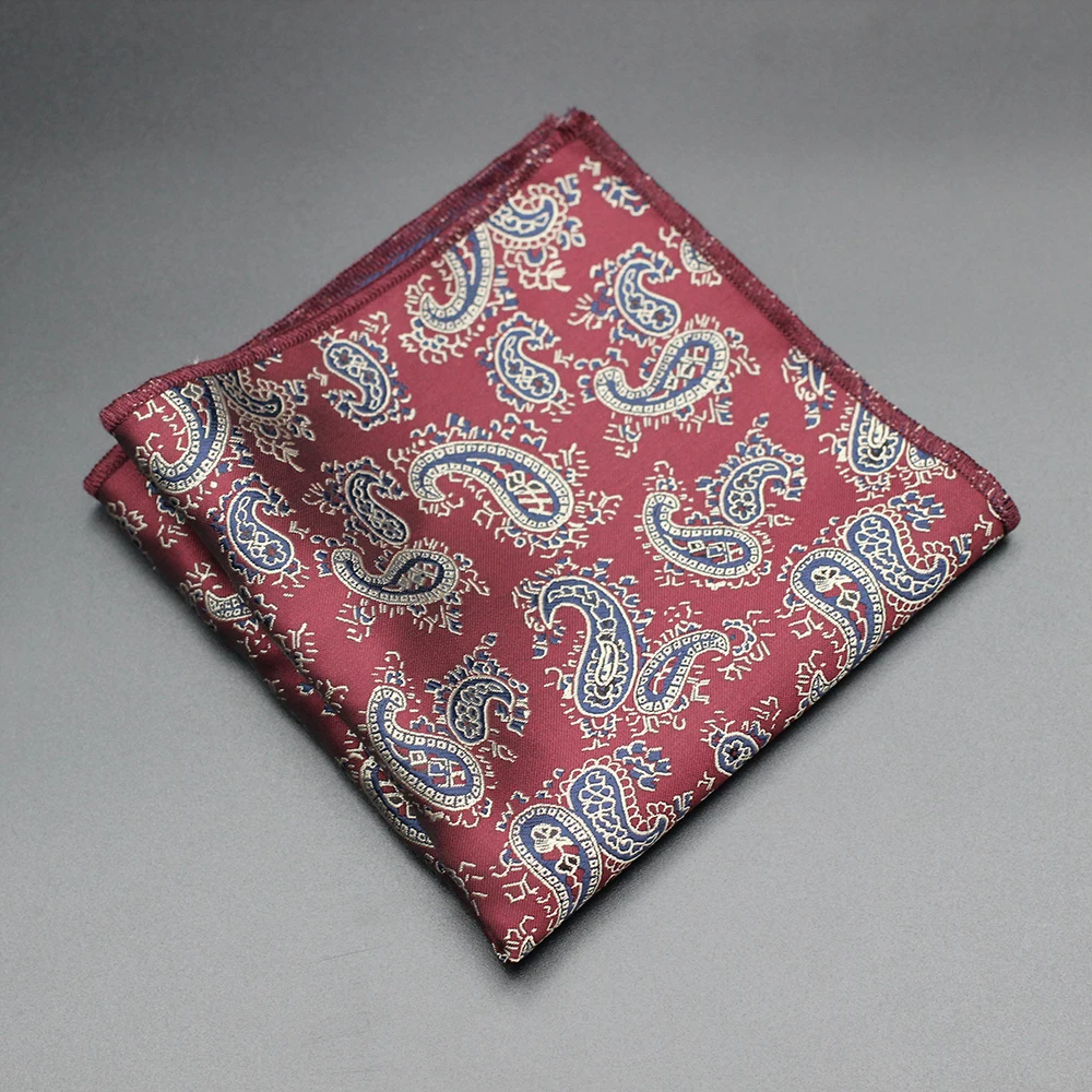 Pocket Square Fabric Handkerchiefs Suit Men's Bandana Accessories Business Suit Hanky Breast Scarf