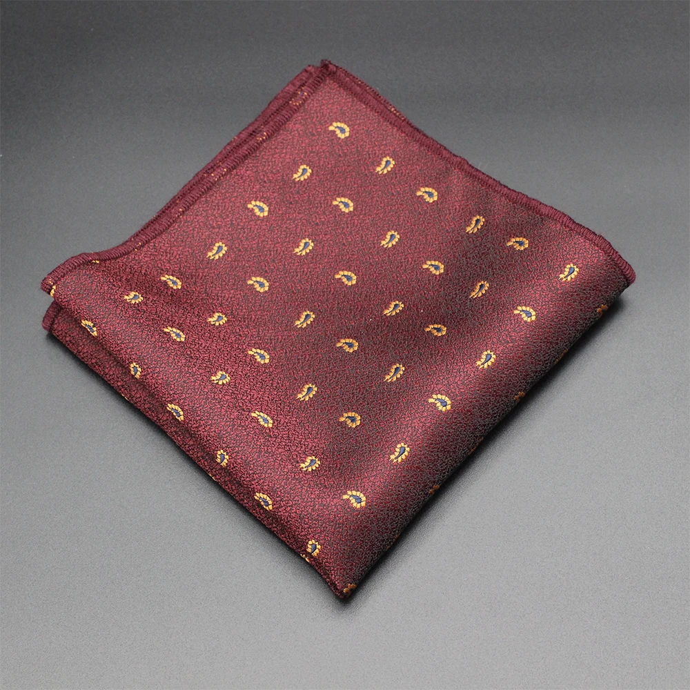 Pocket Square Fabric Handkerchiefs Suit Men's Bandana Accessories Business Suit Hanky Breast Scarf