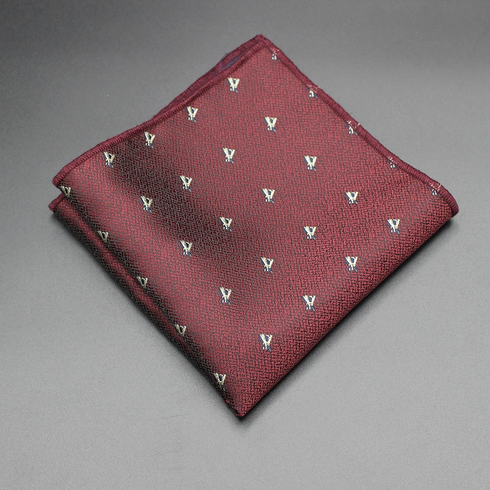 Pocket Square Fabric Handkerchiefs Suit Men's Bandana Accessories Business Suit Hanky Breast Scarf