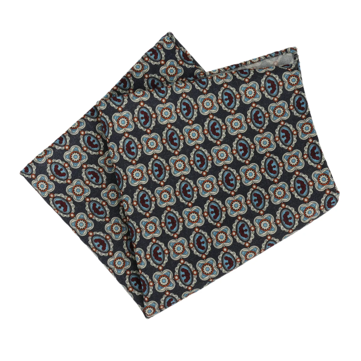 High Quality Hankerchief Scarves Business Suit Hankies Wool Casual Men's Pocket Square Printed Handkerchiefs For Wedding 25*25cm