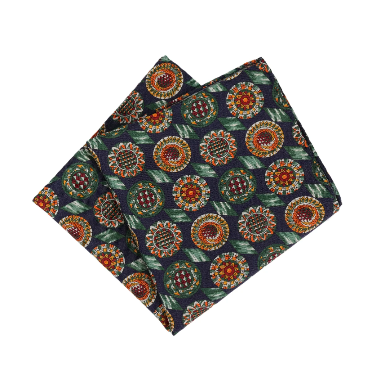 High Quality Hankerchief Scarves Business Suit Hankies Wool Casual Men's Pocket Square Printed Handkerchiefs For Wedding 25*25cm