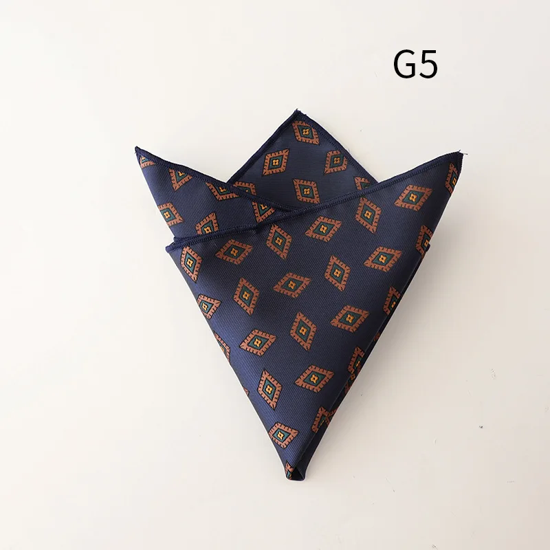 Jacquard Pocket Square For Men Women Floral Chest Towel Hanky Gentlemen Hankies Men's Suit Handkerchief Pocket Towel Gifts