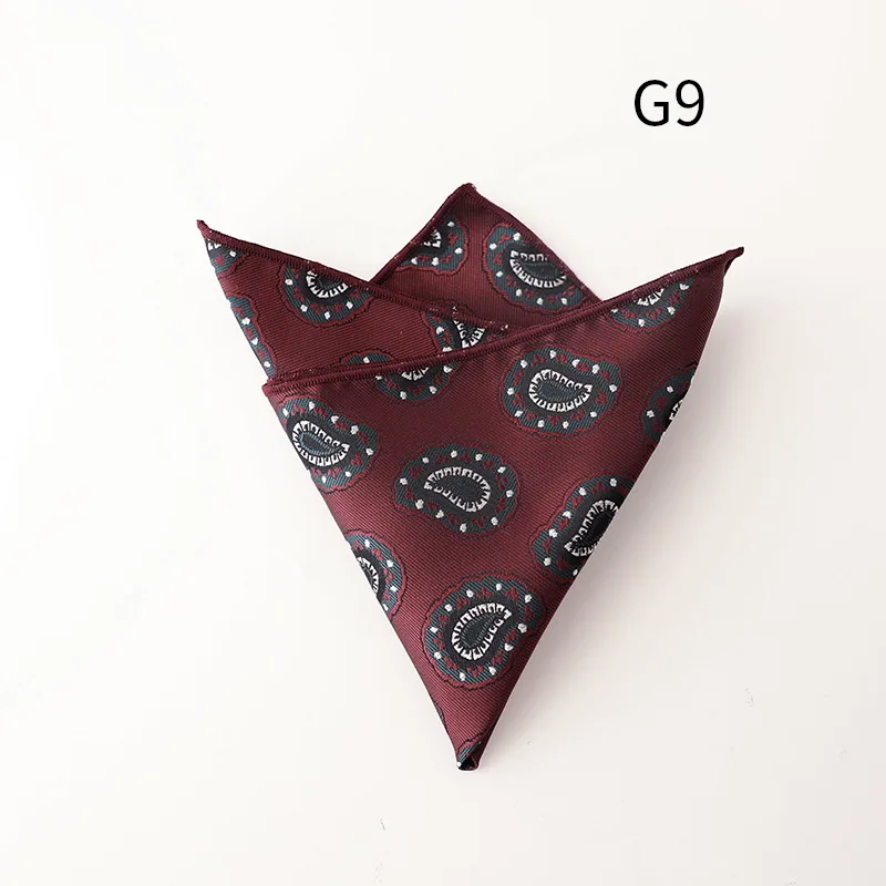 Jacquard Pocket Square For Men Women Floral Chest Towel Hanky Gentlemen Hankies Men's Suit Handkerchief Pocket Towel Gifts