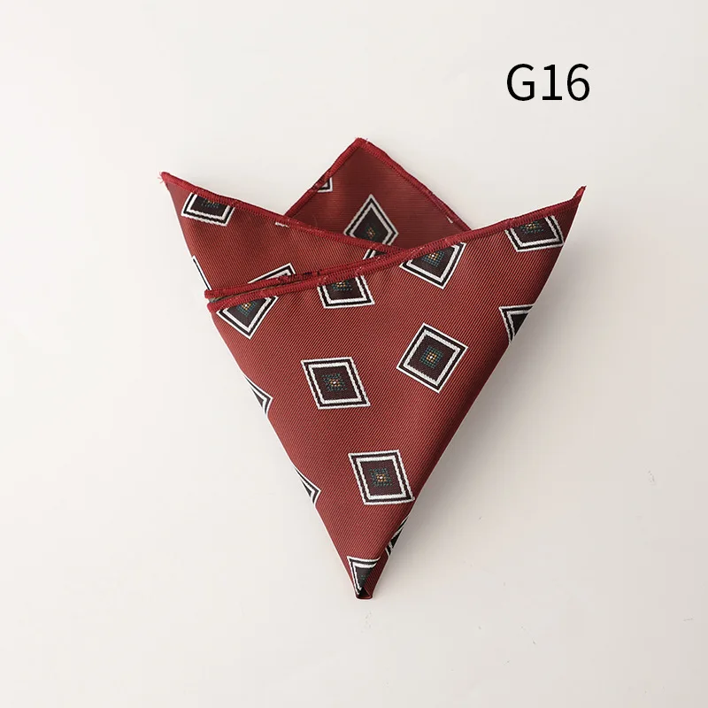 Jacquard Pocket Square For Men Women Floral Chest Towel Hanky Gentlemen Hankies Men's Suit Handkerchief Pocket Towel Gifts