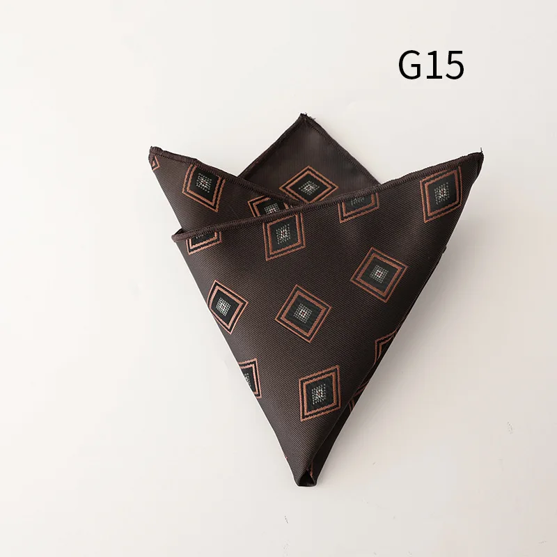 Jacquard Pocket Square For Men Women Floral Chest Towel Hanky Gentlemen Hankies Men's Suit Handkerchief Pocket Towel Gifts