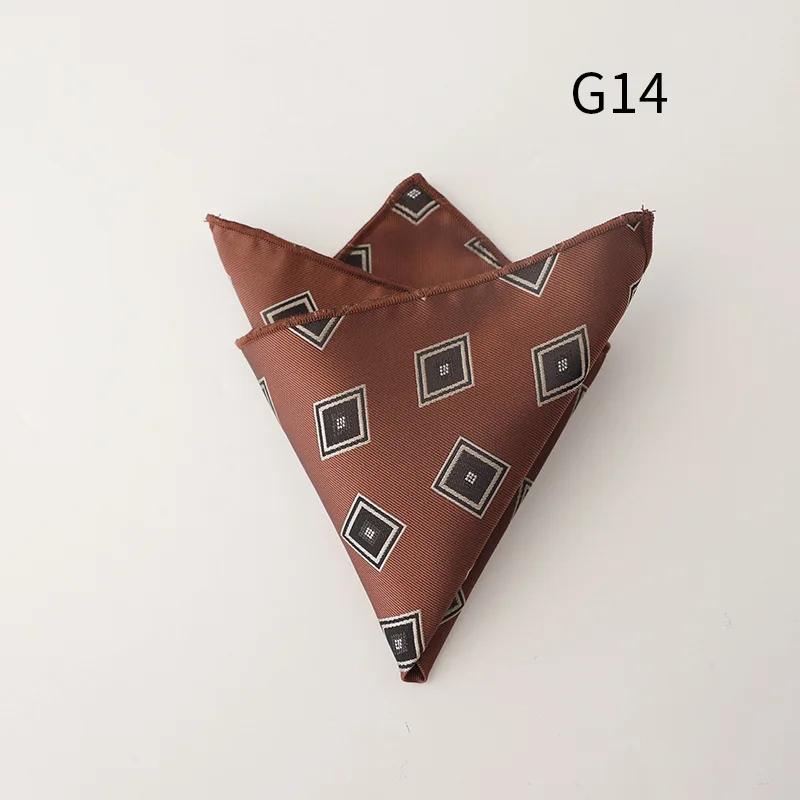 Jacquard Pocket Square For Men Women Floral Chest Towel Hanky Gentlemen Hankies Men's Suit Handkerchief Pocket Towel Gifts