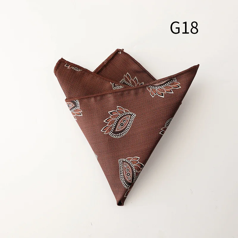 Jacquard Pocket Square For Men Women Floral Chest Towel Hanky Gentlemen Hankies Men's Suit Handkerchief Pocket Towel Gifts