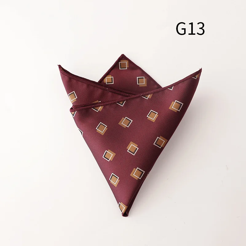 Jacquard Pocket Square For Men Women Floral Chest Towel Hanky Gentlemen Hankies Men's Suit Handkerchief Pocket Towel Gifts