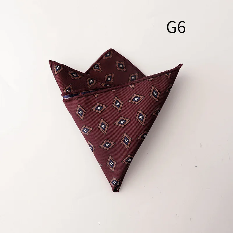 Jacquard Pocket Square For Men Women Floral Chest Towel Hanky Gentlemen Hankies Men's Suit Handkerchief Pocket Towel Gifts