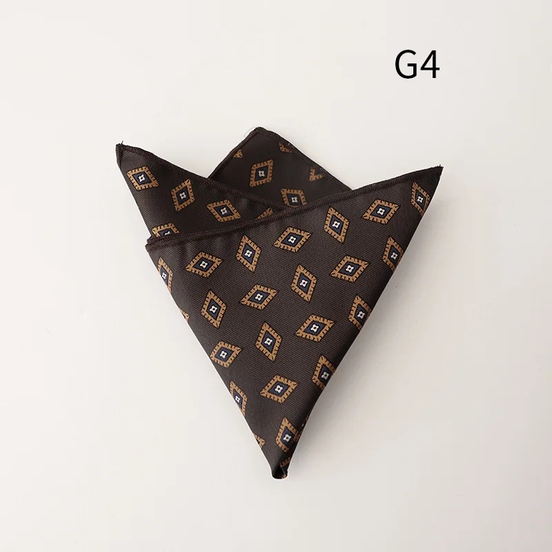 Jacquard Pocket Square For Men Women Floral Chest Towel Hanky Gentlemen Hankies Men's Suit Handkerchief Pocket Towel Gifts