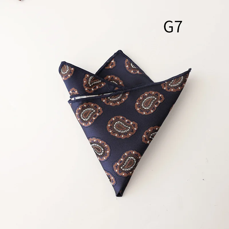 Jacquard Pocket Square For Men Women Floral Chest Towel Hanky Gentlemen Hankies Men's Suit Handkerchief Pocket Towel Gifts