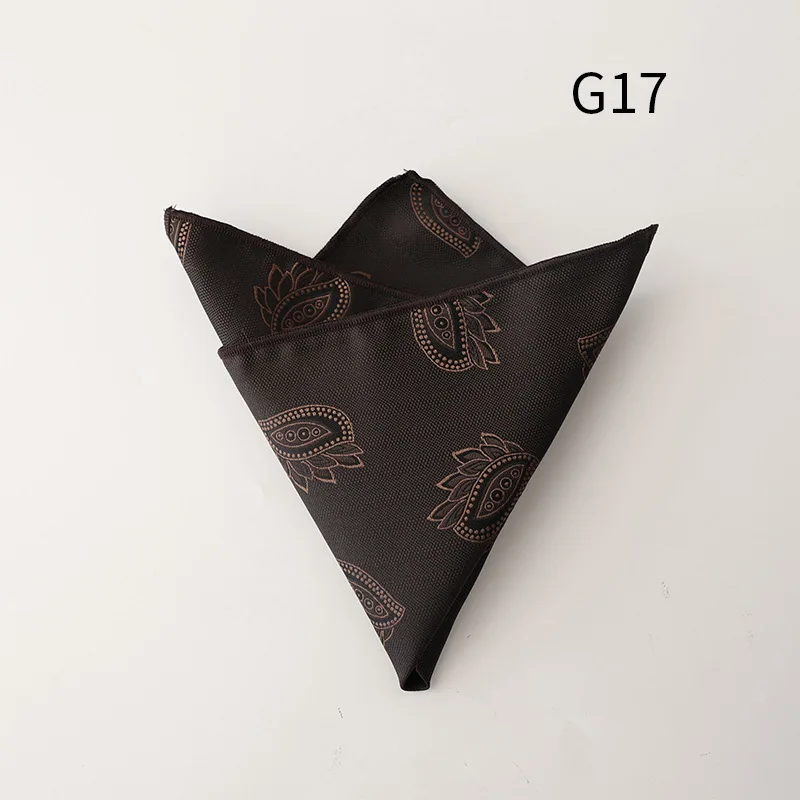 Jacquard Pocket Square For Men Women Floral Chest Towel Hanky Gentlemen Hankies Men's Suit Handkerchief Pocket Towel Gifts