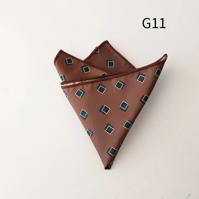 Jacquard Pocket Square For Men Women Floral Chest Towel Hanky Gentlemen Hankies Men's Suit Handkerchief Pocket Towel Gifts