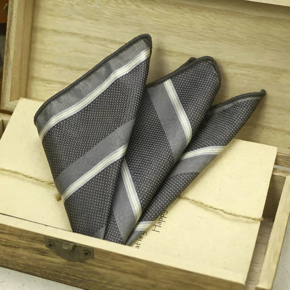 2026 New Colorful Men's Pocket Square Soft Green White Paisley Handkerchief Polyester Woven Plaid Hanky Wedding Shirt Accessory
