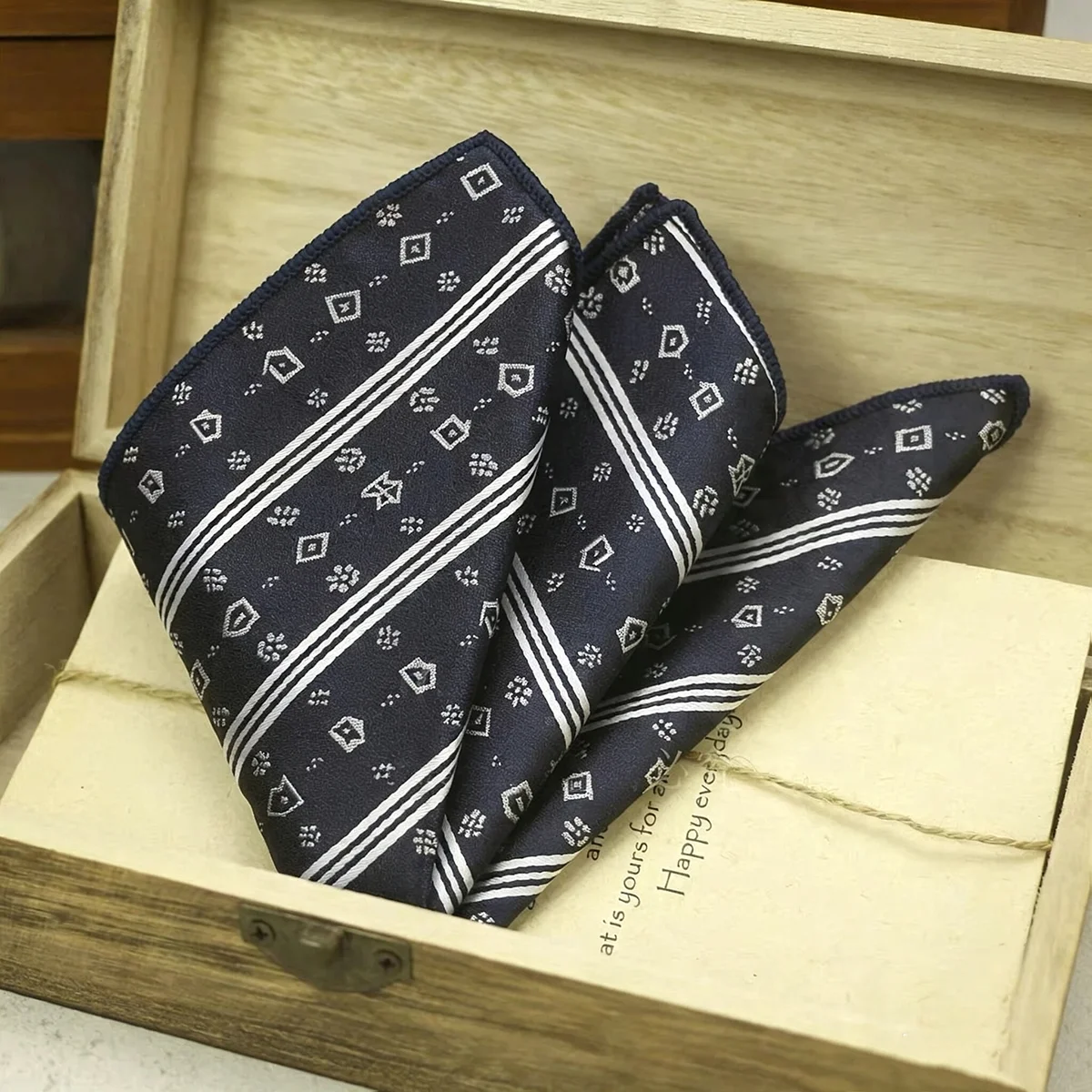 2026 New Colorful Men's Pocket Square Soft Green White Paisley Handkerchief Polyester Woven Plaid Hanky Wedding Shirt Accessory