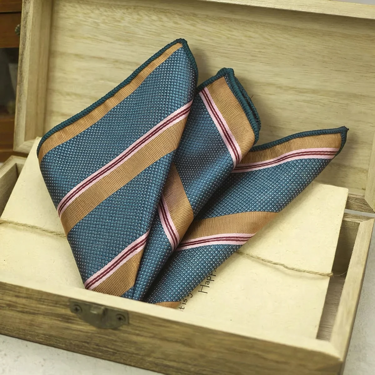 2026 New Colorful Men's Pocket Square Soft Green White Paisley Handkerchief Polyester Woven Plaid Hanky Wedding Shirt Accessory