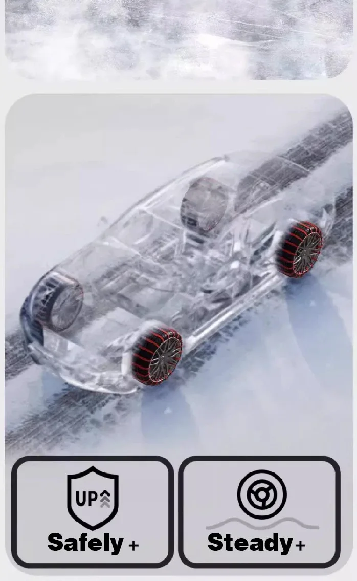 Anti Skid Snow Chains Car Winter Tire Wheels Chains Bad Terrain Wheels Anti-slip Tie Emergency Universal Lockout Artifact Tools