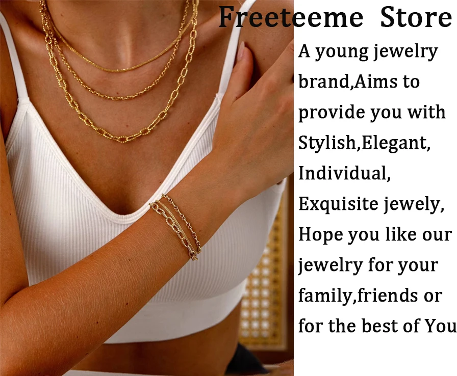 Freeteeme Personalized Custom Name Flower Necklace for Women Stainless Steel UV Print Birth Flower Chain Jewelry Birthday Gifts