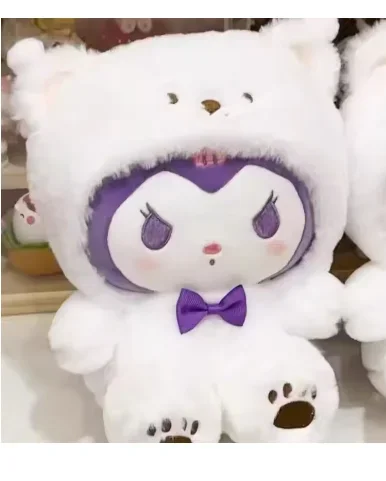 =2026 New Kawaii 25cm Sanrio Plush Toy Jade Dog Kuromi Dressing Doll Doll Plush Toy Stuffed Animal Patung Dolls Birthday Gift