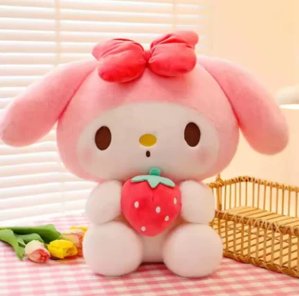 =2026 New Kawaii 25cm Sanrio Plush Toy Jade Dog Kuromi Dressing Doll Doll Plush Toy Stuffed Animal Patung Dolls Birthday Gift