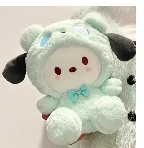 =2026 New Kawaii 25cm Sanrio Plush Toy Jade Dog Kuromi Dressing Doll Doll Plush Toy Stuffed Animal Patung Dolls Birthday Gift