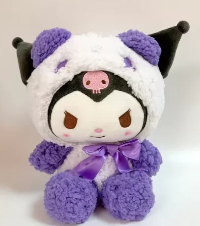 =2026 New Kawaii 25cm Sanrio Plush Toy Jade Dog Kuromi Dressing Doll Doll Plush Toy Stuffed Animal Patung Dolls Birthday Gift