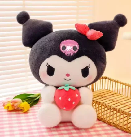 =2026 New Kawaii 25cm Sanrio Plush Toy Jade Dog Kuromi Dressing Doll Doll Plush Toy Stuffed Animal Patung Dolls Birthday Gift