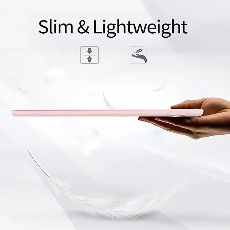 For iPad Air 3 Case 10.5inch 2019 TPU Tri-Fold Magnetic Stand Smart Tablet Cases For Apple iPad 10.2 7th 8th 9th Generation Case